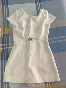 white mini one piece