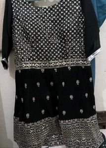DIWALI OFFER heavy stone worked frock sharar