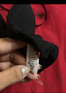 Black Halter Neck Bikini Top
