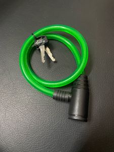 Royal Enfield Green Coil Cable Lock with 2 Keys —