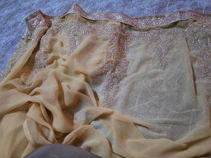 Yellow Embroidered Saree