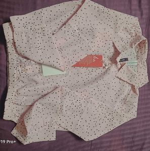 Cute Pink Star Print Top