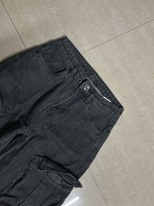 Stylish Grey Cargo Jeans