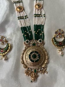 Elegant Beaded Necklace &amp; Earring Set
