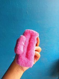 Fuzzy Pink Hair Claw Clip