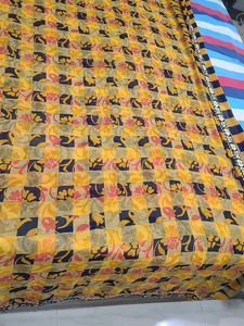 Vintage Floral Print Fabric Saree🥻
