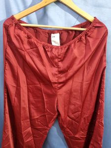 H&amp;M Hot Red Lace Cami Top with pants