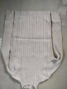 Ribbed V-Neck Long Sleeve Top