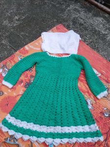 Handmade Crochet Dress with Bolero