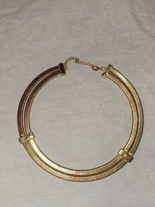 Gold Tone Choker Necklace