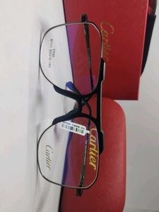 Gunmetal Cartier Eyeglasses with Case