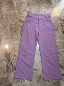 Lavender Wide Leg Trousers