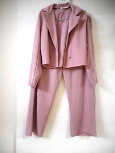 Chic Pink Blazer &amp; Pant Set