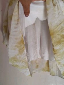 Unique Pleated &amp; Tie-Dye Top