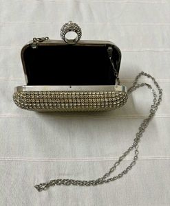 Sparkling Rhinestone Clutch Bag