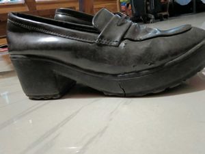 ballet pump heeled loafers