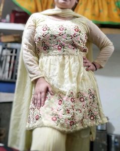 Embroidered Kurta Set with Dupatta