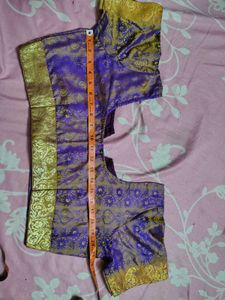 Designer Brocade Blouse Lavender colour