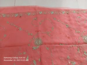 Elegant Embroidered Saree