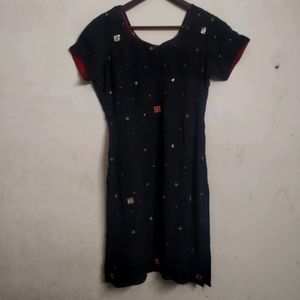 Georgette Kurta With Sequence Work