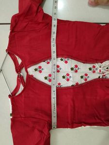 Flower Design Pure Cotton Gaun
