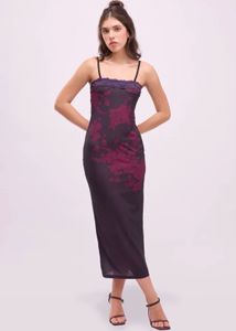 New Me Black Floral Strap Jumpsuit – Elegant Slim