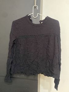 Unique Textured Long Sleeve Top
