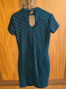 Sparkly Striped Mini Dress