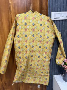Men's Yellow kurta for dandiya night