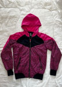 Nike Pink Black Print Track Jacket