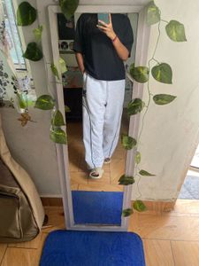 Comfortable Grey Sporty Sweatpants