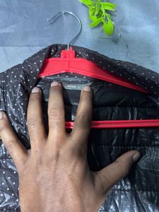 Stylish Polka Dot Puffer Jacket