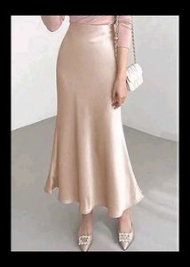 Elegant Satin Maxi Skirt