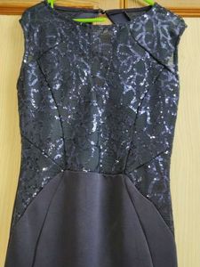 peacock Blue long fish cut gown