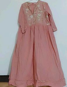 Peach Tiered Kurta