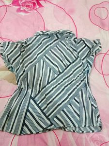 Striped Button-Up Shirt