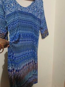 Blue Printed Kurta set