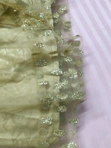 It's A Very Pretty Golden Net Flaired Bottom .