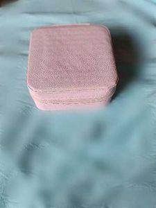 Pink Travel Jewelry Organizer Case