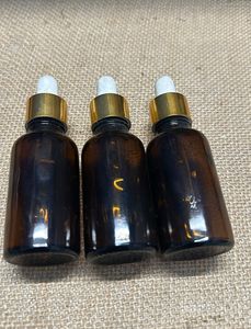 Set Of 3 Unused Empty Dropper Bottles