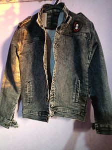 Rusty Black & Grey Denim Jacket