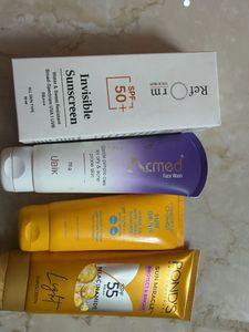 Skincare Bundle: Sunscreens & Face Wash