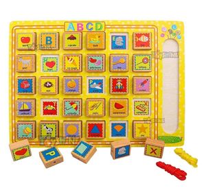 Wooden Alphabet &amp; Picture Blocks