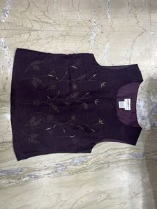 Elegant Embroidered Sleeveless Top