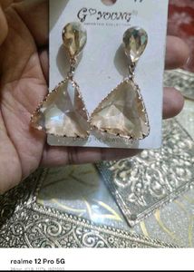 Elegant Triangle Drop Earrings