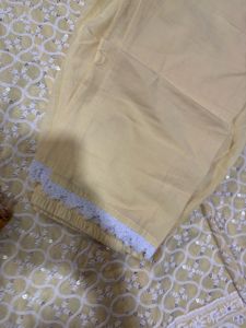 Elegant Yellow Embroidered Kurta Set