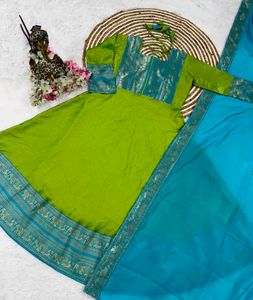 Traditional Green Salwar With Dupatta