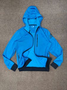 Adidas Blue Zip-Up Hoodie