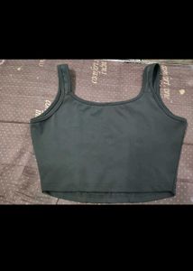 Chic Black Corset Crop Top