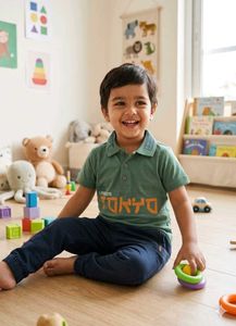 Cute Green Tokyo Polo Shirt